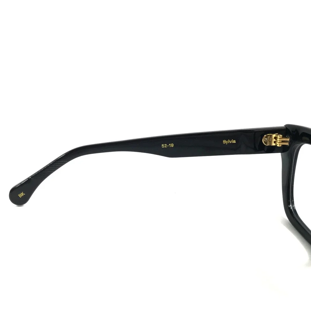 Alfred Kerbs Eyeglasses Frames Sylvia BK Shiny Black Cat Eye Full Rim 52-19